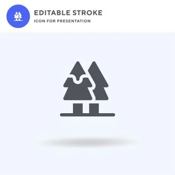 Tree icon vector, filled flat sign, solid pictogram isolated on white, logo i Stock Illustration