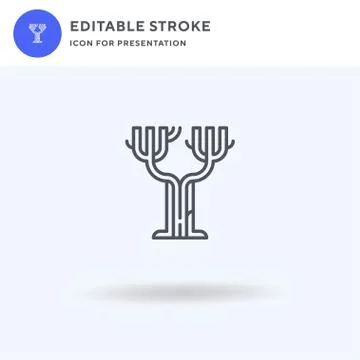 Tree icon vector, filled flat sign, solid pictogram isolated on white, logo 库存插图