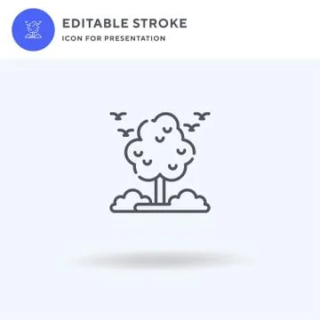 Tree icon vector, filled flat sign, solid pictogram isolated on white, logo イラスト素材