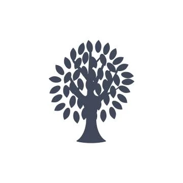 Tree Icon Vector flat design style Stock Illustration