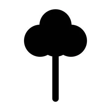 Tree icon vector glyph symbol for nature, ecology and environment 스톡 일러스트