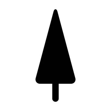 Tree icon vector glyph symbol for nature, ecology and environment Illustrazione stock