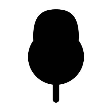 Tree icon vector glyph symbol for nature, ecology and environment Stock Illustration