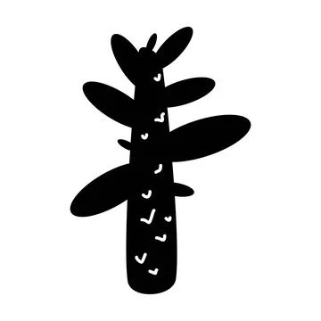 Tree icon vector glyph symbol for nature, ecology and environment Stock Illustration