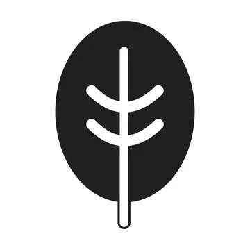 Tree icon vector glyph symbol for nature, ecology and environment Stock Illustration
