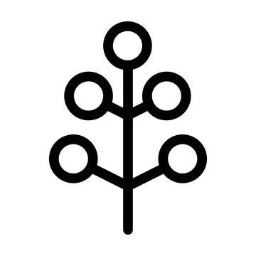 Tree icon vector glyph symbol for nature, ecology and environment Stock Illustration