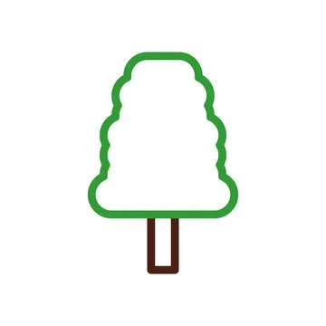 Tree icon vector illustration. Concept of nature, ecology, and environment. Stock Illustration