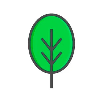 Tree icon vector illustration,tree icon isolated on white background Stock Illustration