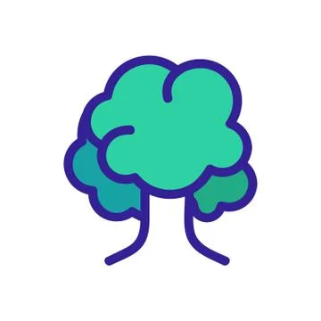 Tree icon vector. Isolated contour symbol illustration Stock Illustration