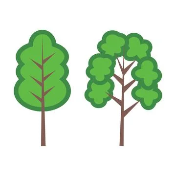 Tree icon vector isolated on white background for your web and mobile app design Stock Illustration