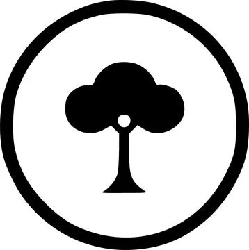 Tree icon vector symbol design illustration Stock Illustration