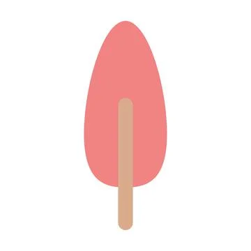 Tree icon vector symbol for nature, ecology and environment in a flat color Illustrazione stock