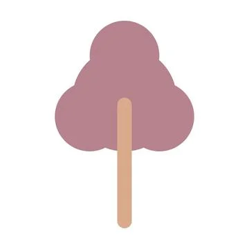 Tree icon vector symbol for nature, ecology and environment in a flat color Illustrazione stock