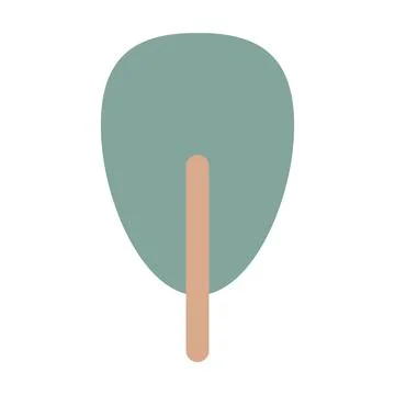 Tree icon vector symbol for nature, ecology and environment in a flat color Illustrazione stock