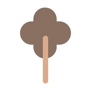 Tree icon vector symbol for nature, ecology and environment in a flat color Stock Illustration