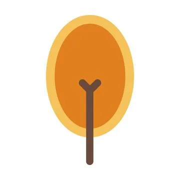 Tree icon vector symbol for nature, ecology and environment in a flat color 스톡 일러스트