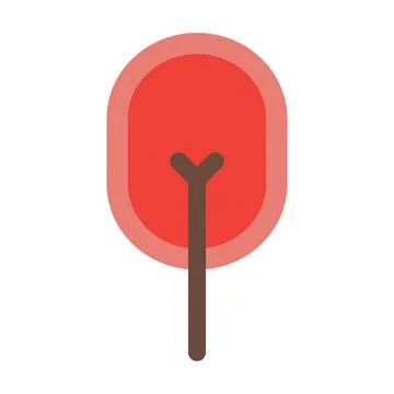 Tree icon vector symbol for nature, ecology and environment in a flat color 스톡 일러스트