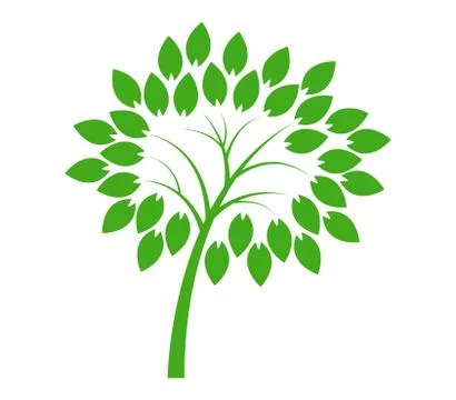 Tree icon on white background Stock Illustration