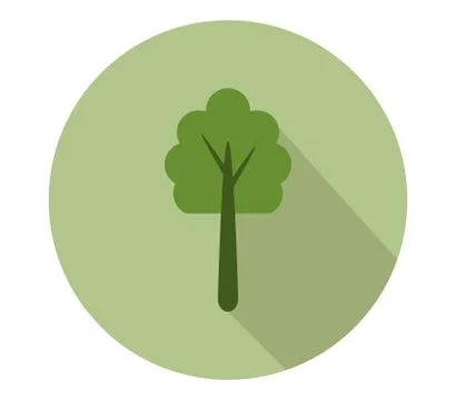 Tree icon on white background Stock Illustration