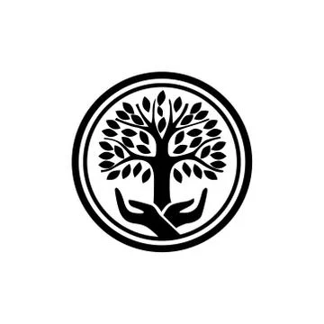 Tree icon on a white background. Vector illustration. Stock Illustration