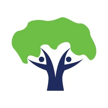 Tree icon on a white background. Vector illustration. Stock Illustration