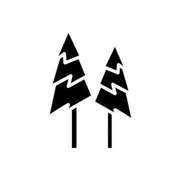 Tree icon. winter icon. simple design editable. design vector illustration Stock Illustration