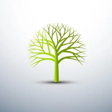 Tree icons Illustrazione stock