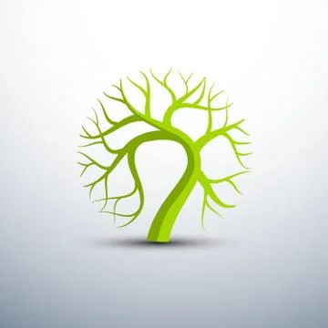 Tree icons Illustrazione stock