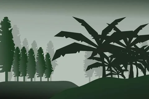 Tree isolated Background Stock Illustration