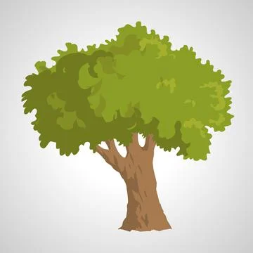 Tree isolated illustration Stock Illustration