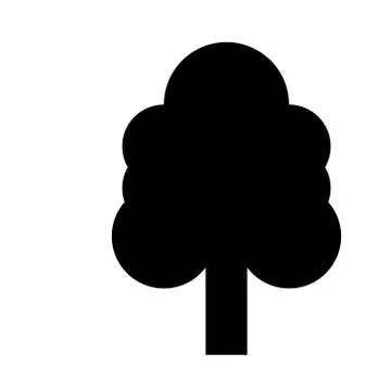 Tree it is black icon . Stock Illustration