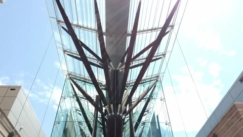 Tree of Knowledge architectural structure of The John Niland Scientia Building Stock Footage 258447854