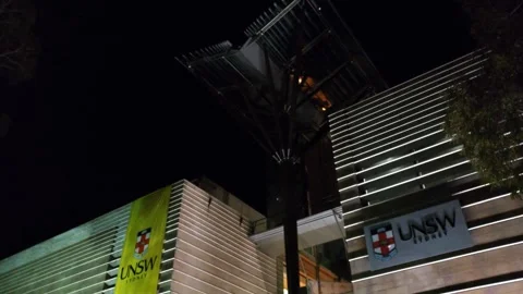 Tree of Knowledge architectural structure of The John Niland Scientia Building Stock Footage 282565810