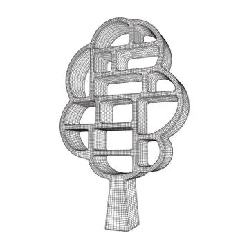 Tree of knowledge Stock Illustration