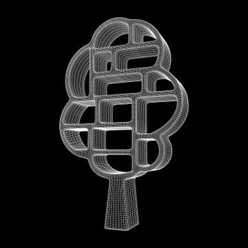 Tree of knowledge Illustrazione stock