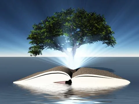 Tree of knowledge 스톡 일러스트