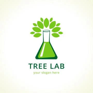 Tree lab logo Illustrazione stock