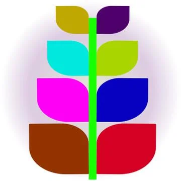 Tree label banner Stock Illustration