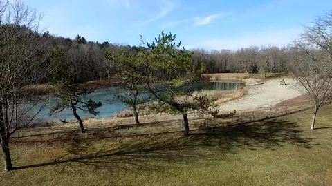 Tree Lake in Connecticut Video stock 77631116