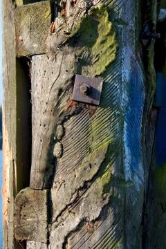 Tree landing stage mark navigation structure Stock Photos