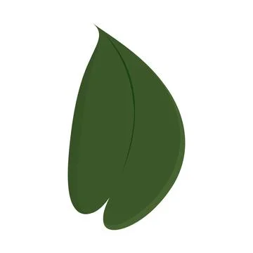 Tree leaf colored icon Vector Illustrazione stock