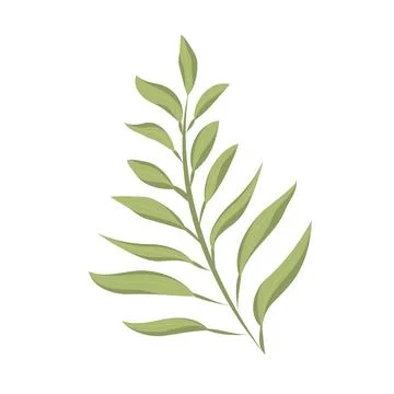 Tree leaf colored icon Vector Illustrazione stock