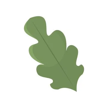 Tree leaf colored icon Vector Illustrazione stock