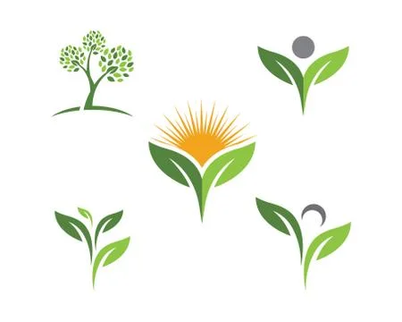 Tree leaf ecology nature element vector icon Stock Illustration