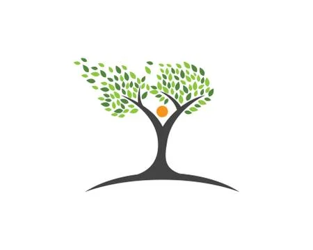 Tree leaf ecology nature element vector icon Illustrazione stock