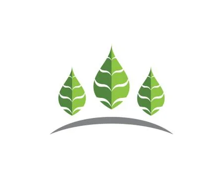 Tree leaf ecology nature element vector icon Illustrazione stock