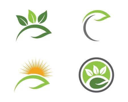 Tree leaf ecology nature element vector icon Illustrazione stock