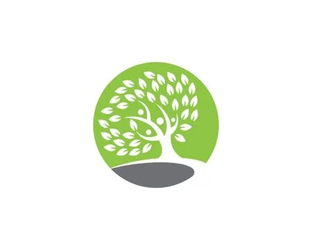 Tree leaf ecology nature element vector icon Stock Illustration