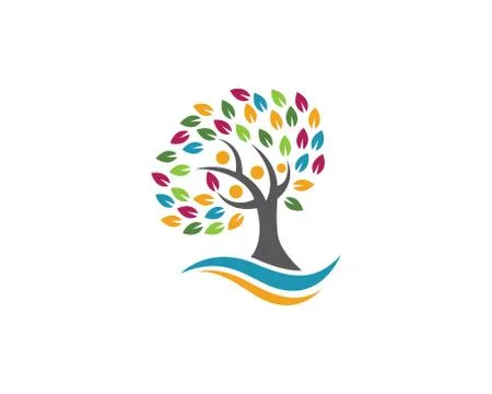 Tree leaf ecology nature element vector icon Illustrazione stock