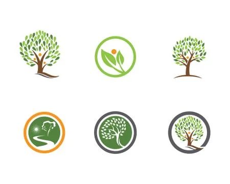 Tree leaf ecology nature element vector icon Illustrazione stock